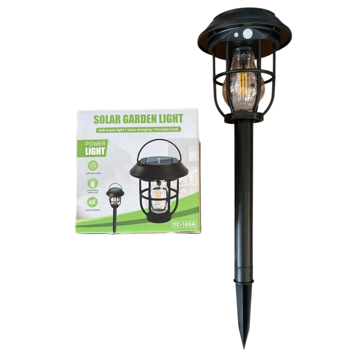 Градинска соларна лампа YH-169 с три режима на работа - 3189