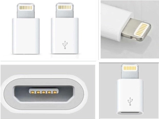 Адаптер Micro USB към iPhone за зареждане и трансфер