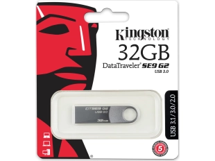Kingston DataTraveler SE9 USB 3.1 сива флаш памет 32GB