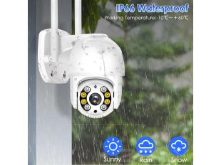 Безжична система с 4 въртящи камери и записващо NVR устройство