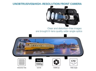 Огледален видеорегистратор 10