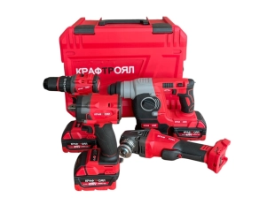 KraftRoyal комплект акумулаторни инструменти с 3 батерии 36V 8Ah