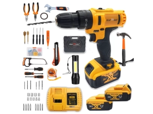 KraftRoyal акумулаторен винтоверт 36V с куфар и 111 части