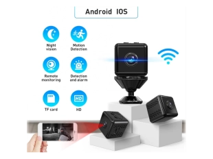 Компактна магнитна WiFi камера X9 с HD 1080p качество