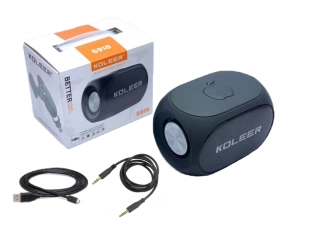 Безжична Bluetooth тонколона Koleer S918 FM/TF/USB/BT - Черна