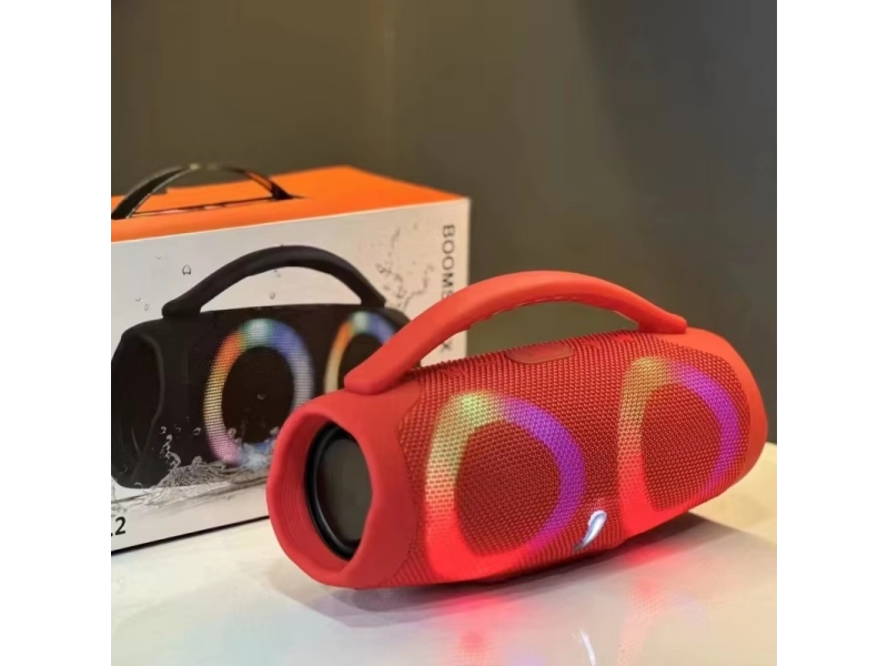 Портативна мощна блутут колона Booms Box 3 Mini RGB - Червен Портативна мощна блутут колона Booms Box 3 Mini RGB - Червен - Boomsbox 1531-mini-red