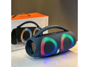 Портативна мощна блутут колона Booms Box 3 Mini RGB - Синьо