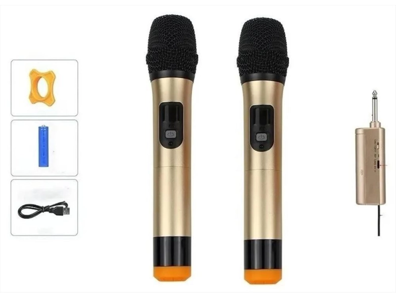 Комплект 2бр. безжични микрофони с дисплей WVNGR WG-200II Комплект 2бр. безжични микрофони с дисплей WVNGR WG-200II - WVNGR 1746