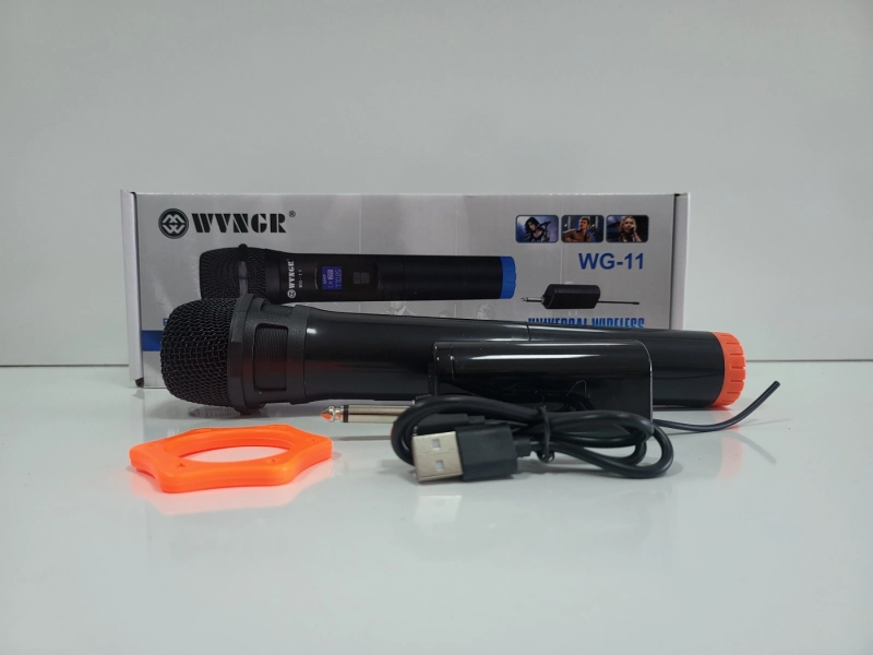 Професионална система WVNGR WG-11, 1 безжичен микрофон, Предавател, Приемник Професионална система WVNGR WG-11, 1 безжичен микрофон, Предавател, Приемник - WVNGR 1745