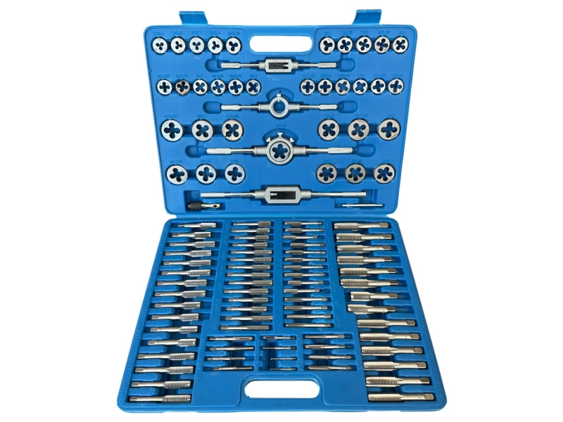 Метчици и плашки – Професионален комплект KraftRoyal 110 части Метчици и плашки – Професионален комплект KraftRoyal 110 части - KraftRoyal 3164