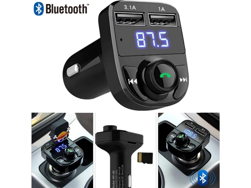 Bluethooth трансмитер за кола X8 Bluethooth трансмитер за кола X8 - 18986