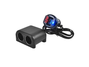 Разклонител за запалка Olesson 1641, 2 гнезда, 1 USB, Волтметър Разклонител за запалка Olesson 1641, 2 гнезда, 1 USB, Волтметър - подобен продукт