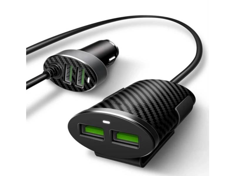 Автомобилно зарядно EZRA EA-27 с 4 USB порта Автомобилно зарядно EZRA EA-27 с 4 USB порта - EZRA 19009