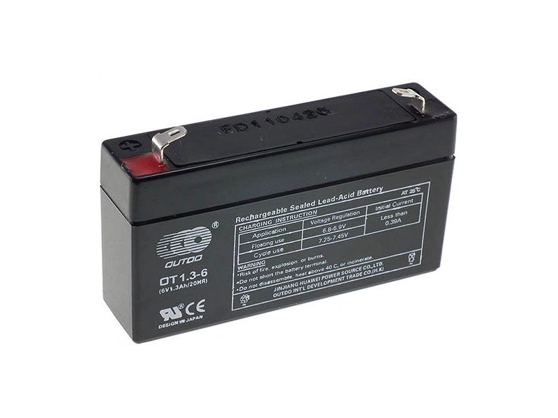 Тягов акумулатор 6V 1.3Ah, OT1.3-6 UPS Тягов акумулатор 6V 1.3Ah, OT1.3-6 UPS - OUTDO 1815