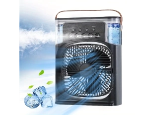 Мини вентилатор климатик с водна мъгла, безшумен, преносим, за дом, офис, къмпинг - Черен Мини вентилатор климатик с водна мъгла, безшумен, преносим, за дом, офис, къмпинг - Черен - подобен продукт