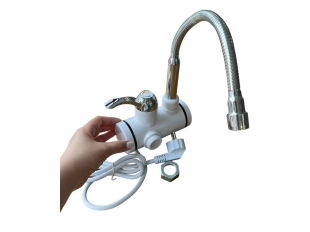 Нагревател за вода за стенен монтаж с гъвкав чучур 3000w, Бял