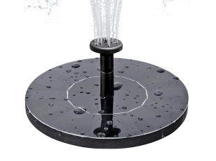 Соларен градински фонтан с 4 вида глави GY-8038