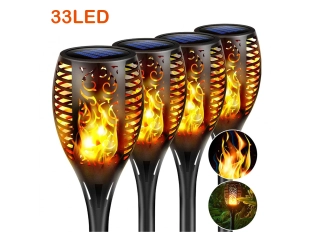 Соларна лампа тип факла XF-6018 с пламък за градина - 59 см.