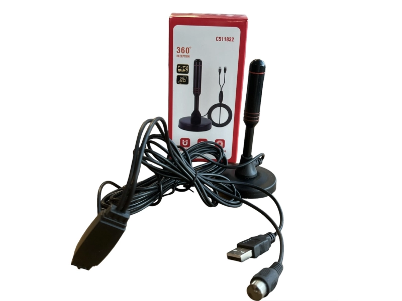 Магнитна стаяна антена с усилвател за цифрова телевизия FS-16237 Магнитна стаяна антена с усилвател за цифрова телевизия FS-16237 - 3201