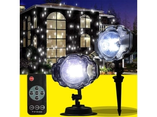 Диско Лампа  за украса - снежинки Snow Flower