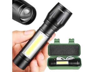 Акумулаторен мини водоустойчив LED фенер с USB зареждане