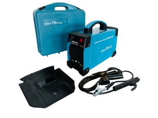 Професионален инверторен електрожен KraftRoyal MMA-400A с куфар - Син