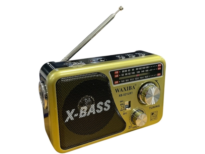 Портативно радио Waxiba XB-521URT -Bluetooth, FM радио, МP3 плеър, USB и SD card Портативно радио Waxiba XB-521URT -Bluetooth, FM радио, МP3 плеър, USB и SD card - Waxiba 3080