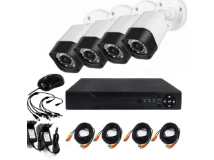 Комплект за видеонаблюдение с 4 камери + DVR AHD