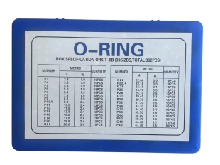 Комплект от 382 броя Гумени О-пръстени