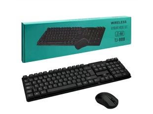 Комплект безжични клавиатура и мишка TJ-808  Wireless 2.4 GHz