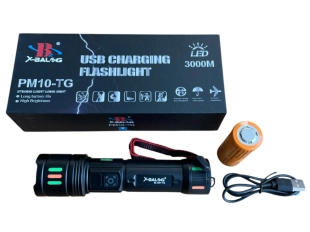 LED тактически алуминиев фенер X-BAL G BL-621-TG  -18 см.