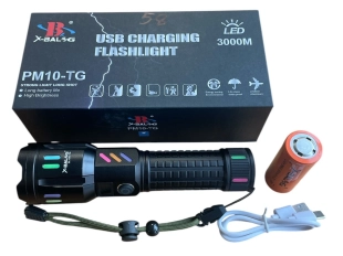 LED тактически алуминиев фенер X-BAL G BL-G62TG - 20см.