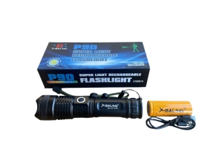 Професионален компактен мощен фенер P90 17см. 90 000lm