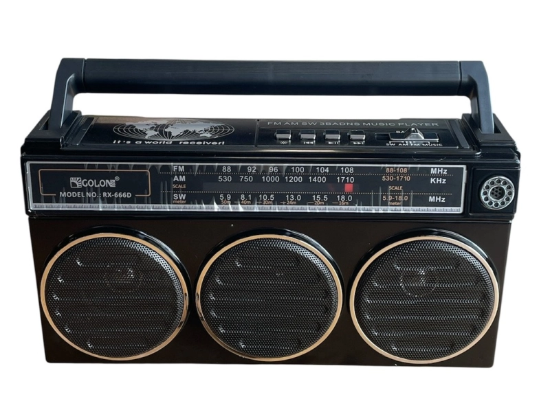 Портативно ретро 3 лентов приемник GOLON RX-666SD FM, АМ; SWBT,USB,TF Портативно ретро 3 лентов приемник GOLON RX-666SD FM, АМ; SWBT,USB,TF - Golon 3287