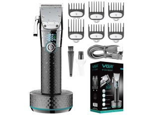 Акумулаторна машинка за подстригване с основа за зареждане VGR V-682