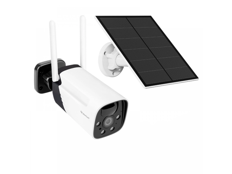 Безжична wifi камера за външно наблюдение с батерия и соларен панел 3MPX, ICSee, Черна Безжична wifi камера за външно наблюдение с батерия и соларен панел 3MPX, ICSee, Черна - LYLU 1757