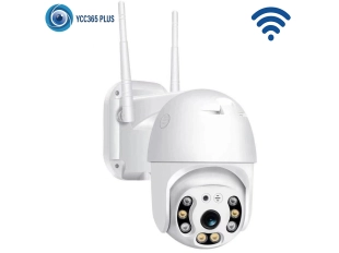 Външна въртяща WiFi AI камера 5MP, YCC365, Бяла