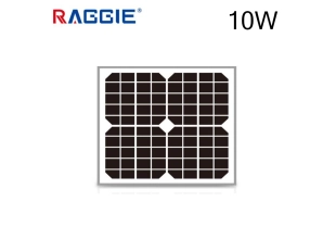 Соларен панел монокристален 10W RAGGIE 12V 350x260x20mm.