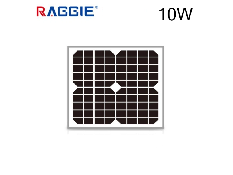 Соларен панел монокристален 10W RAGGIE 12V 350x260x20mm. Соларен панел монокристален 10W RAGGIE 12V 350x260x20mm. - Raggie 1830-10