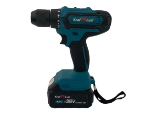 Акумулаторен ударен винтоверт KraftRoyal 36V 8.0Ah - в комплект с две батерии и зарядно