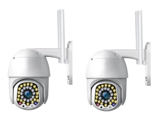 2 броя Външна куполна безжична камера LYLU 32 диода 5mpx iCSee